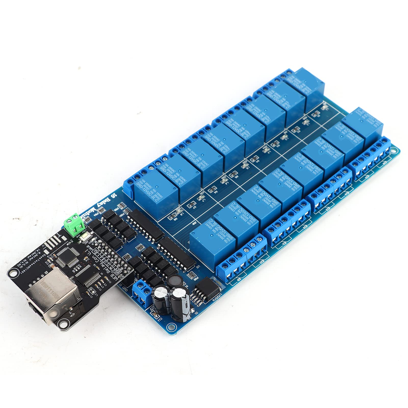 Modulo controller relè Ethernet con server Web Scheda di controllo di rete RJ45 a 16 canali per la gestione remota dei dispositivi su LAN WAN