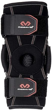 McDavid 422 Dual Disk Hinged Knee Brace, Large, Black