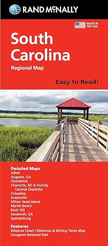 Rand McNally Easy to Read: South Carolina State Map