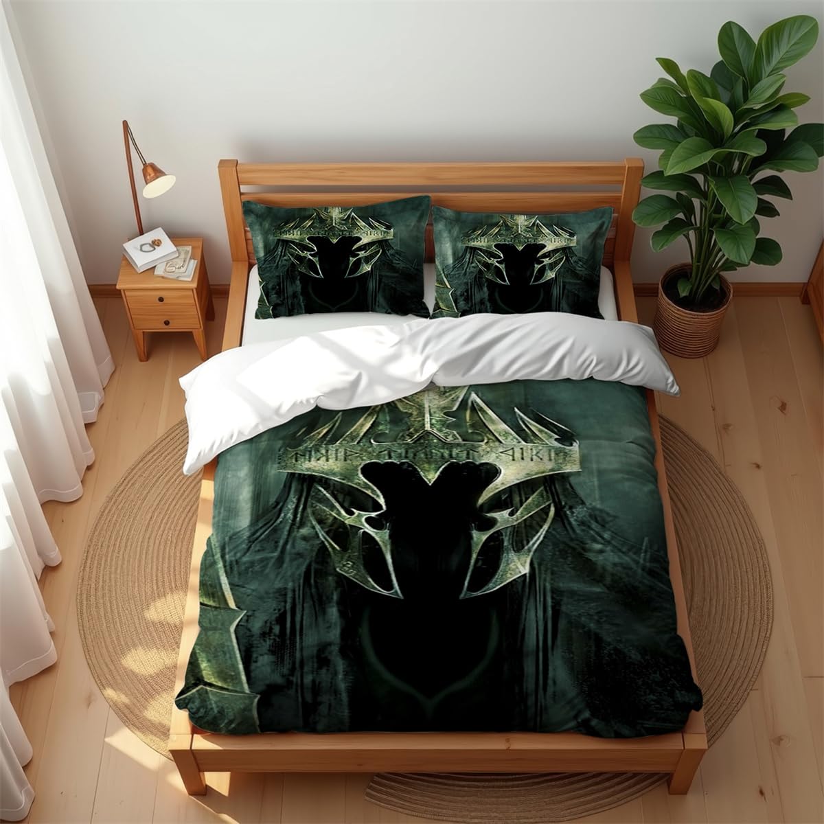 Premium Hotel Style Bedding Set The Magical World 3PCS Soft Cotton Rich Quilt Cover for All Seasons (135x200cm(Single),Ring 07)