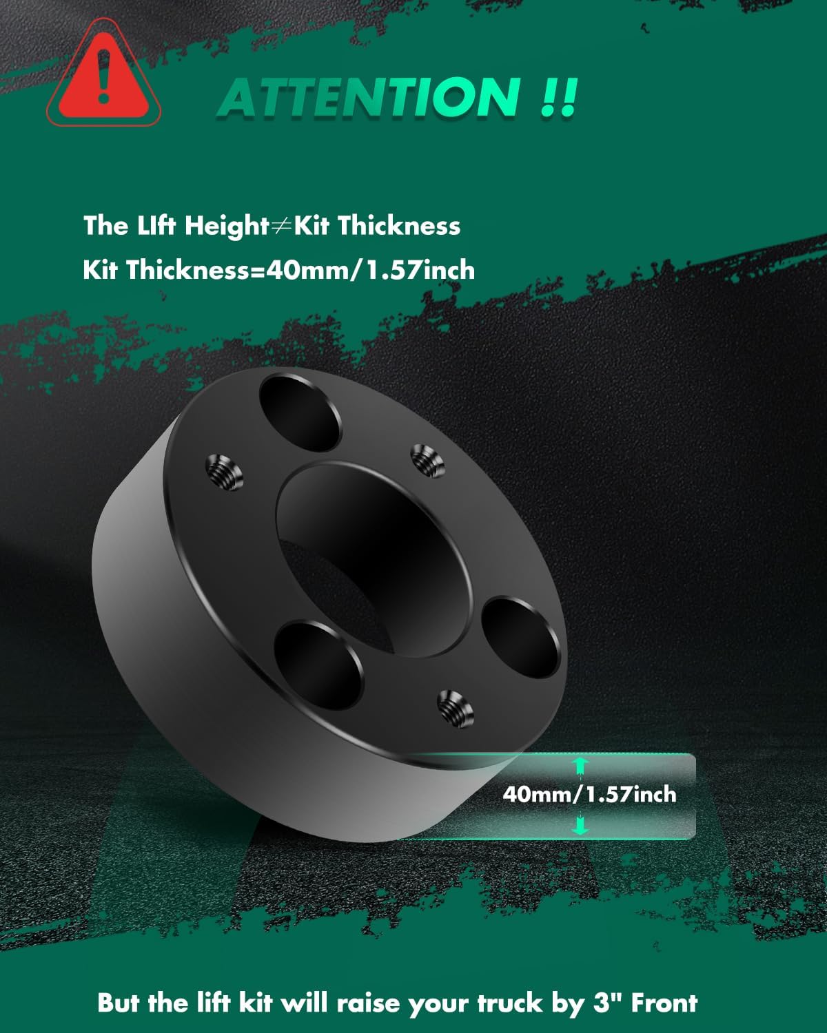 SCITOO 3 inch Front Leveling lift kit for Nissan 2005-2018 Lift Strut Spacer Compatible for Nissan Frontier 2.4L 2006-2015 Front Lift Spacers