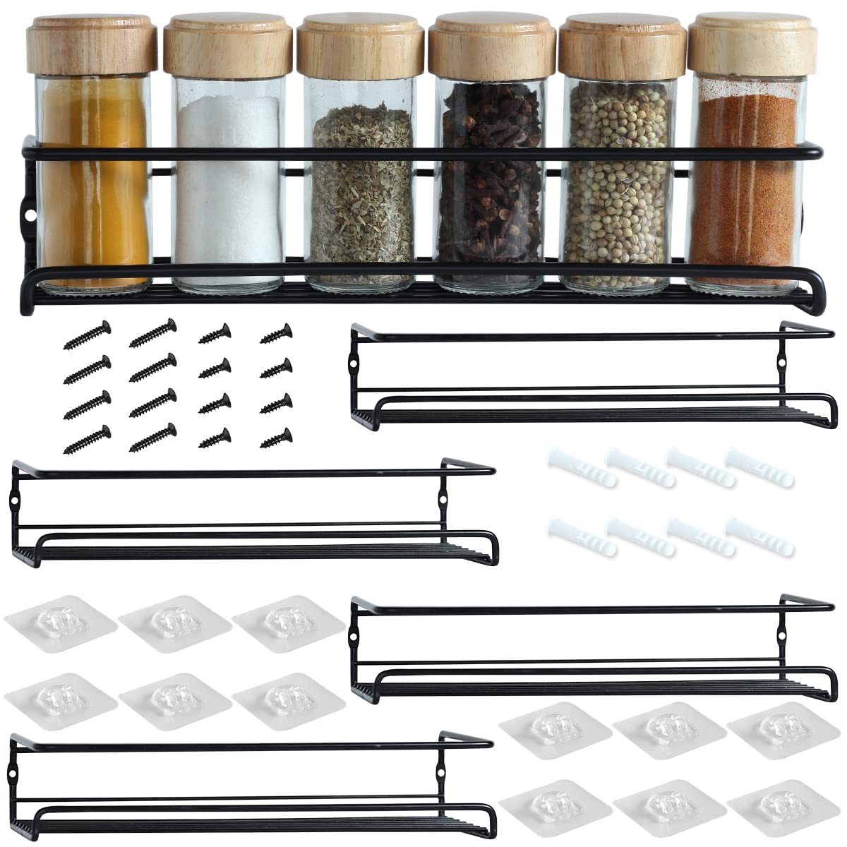 Buy ABSimz 4 Tier Hanging Wall ed Spice Rack Spice Shelf Organizer