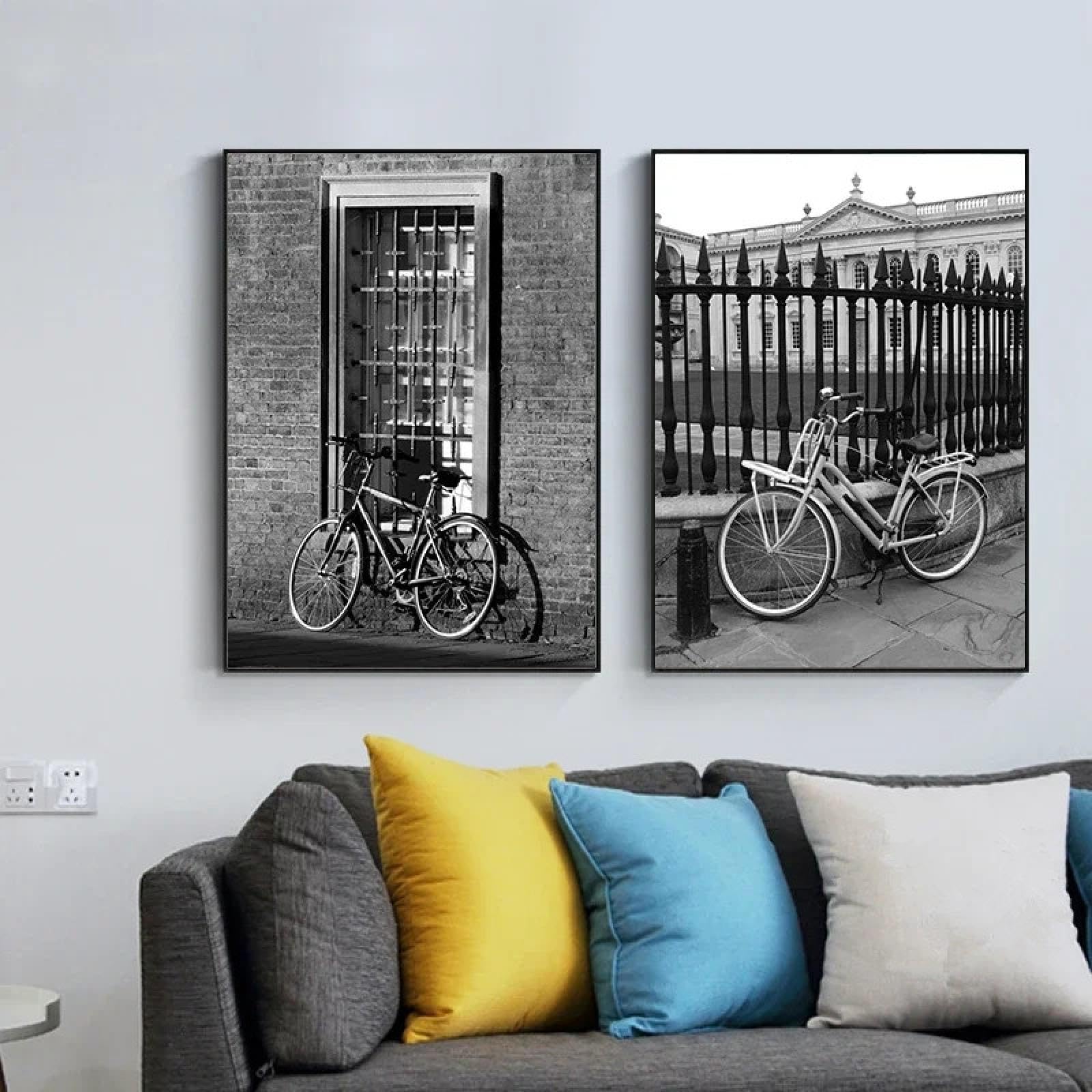 Peinture Pour Maison Vélo Ancien | Solution Murs Vides Toile Déco Sans Cadre