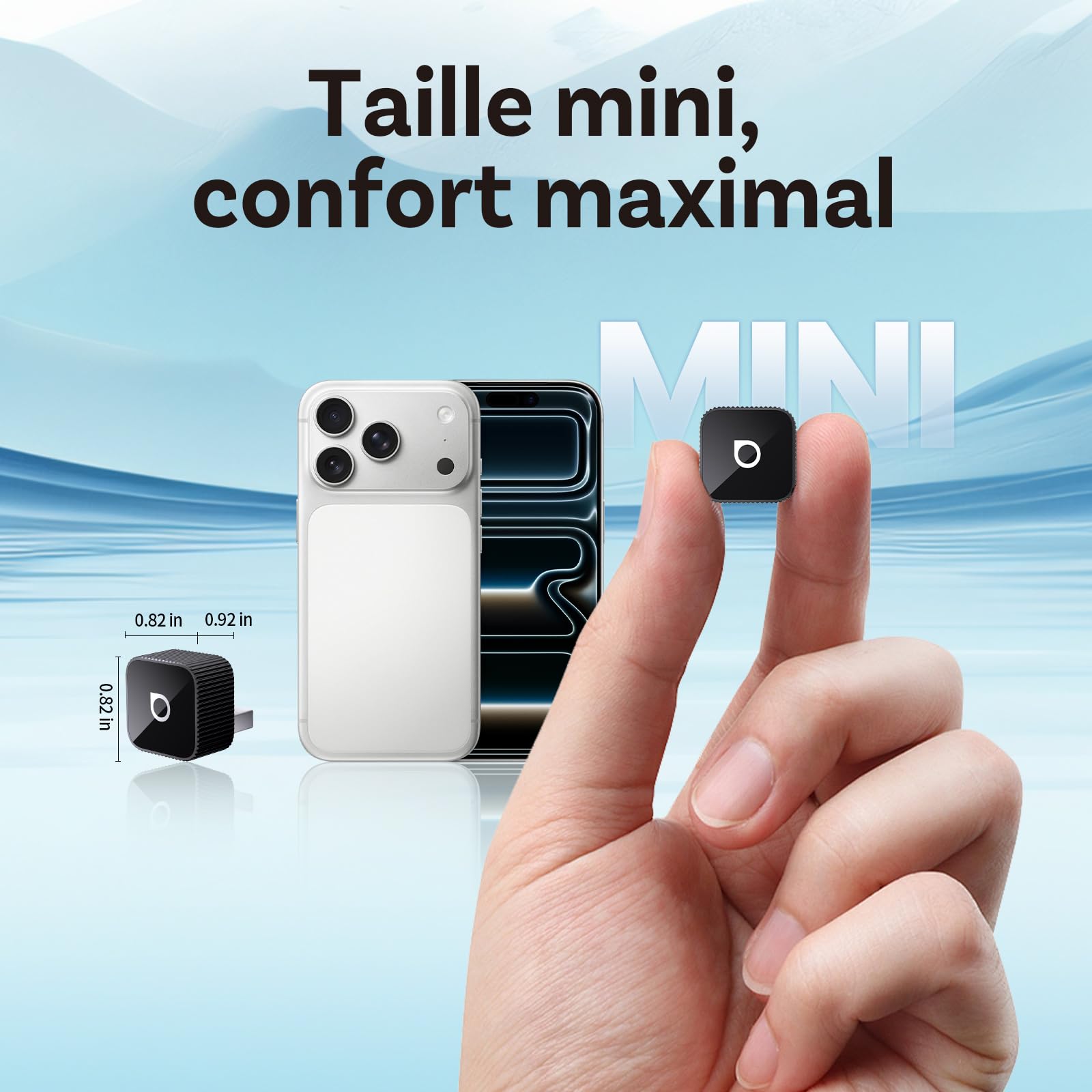 OTTOCAST Mini Slim 2026 Amélioré, 2-en-1 Adaptateur Wireless CarPlay & Android Auto avec Type-A/C pour iOS 10+ & Android 11+, Support Multi-Utilisateur, Plug & Play convertit Filaire en sans Fil