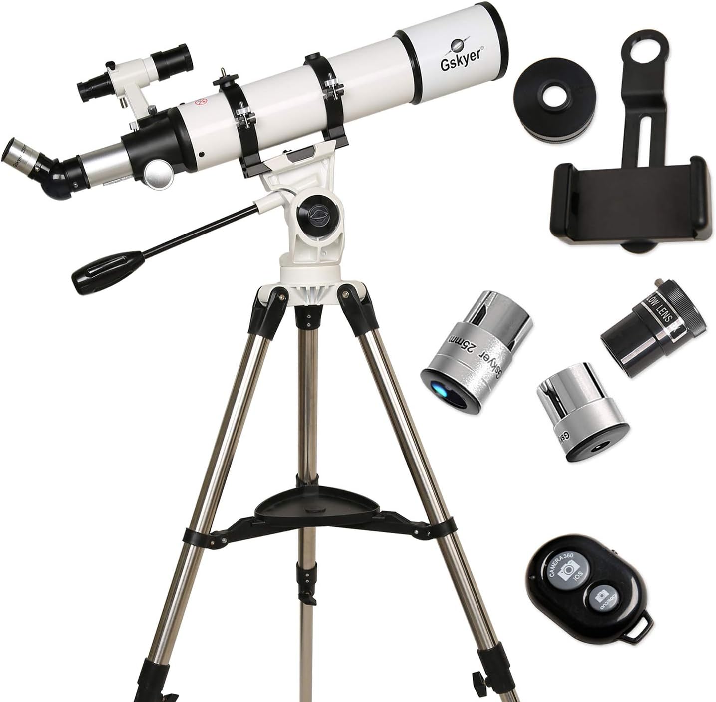 Gskyer Telescope, Telescopes for Adults, 600x90mm AZ Astronomical Refractor Telescope,Telescope for Kids,Telescopes for Adults Astronomy, German Technology Scope : Electronics