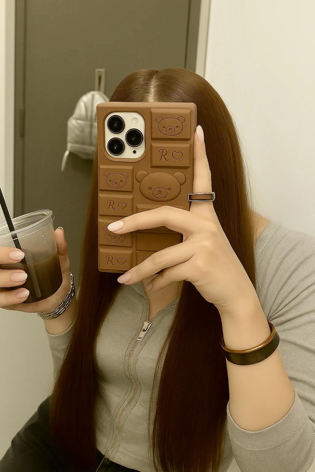 India DEALZ Chocolate Bar iPhone Case, 3D Silicone Cover