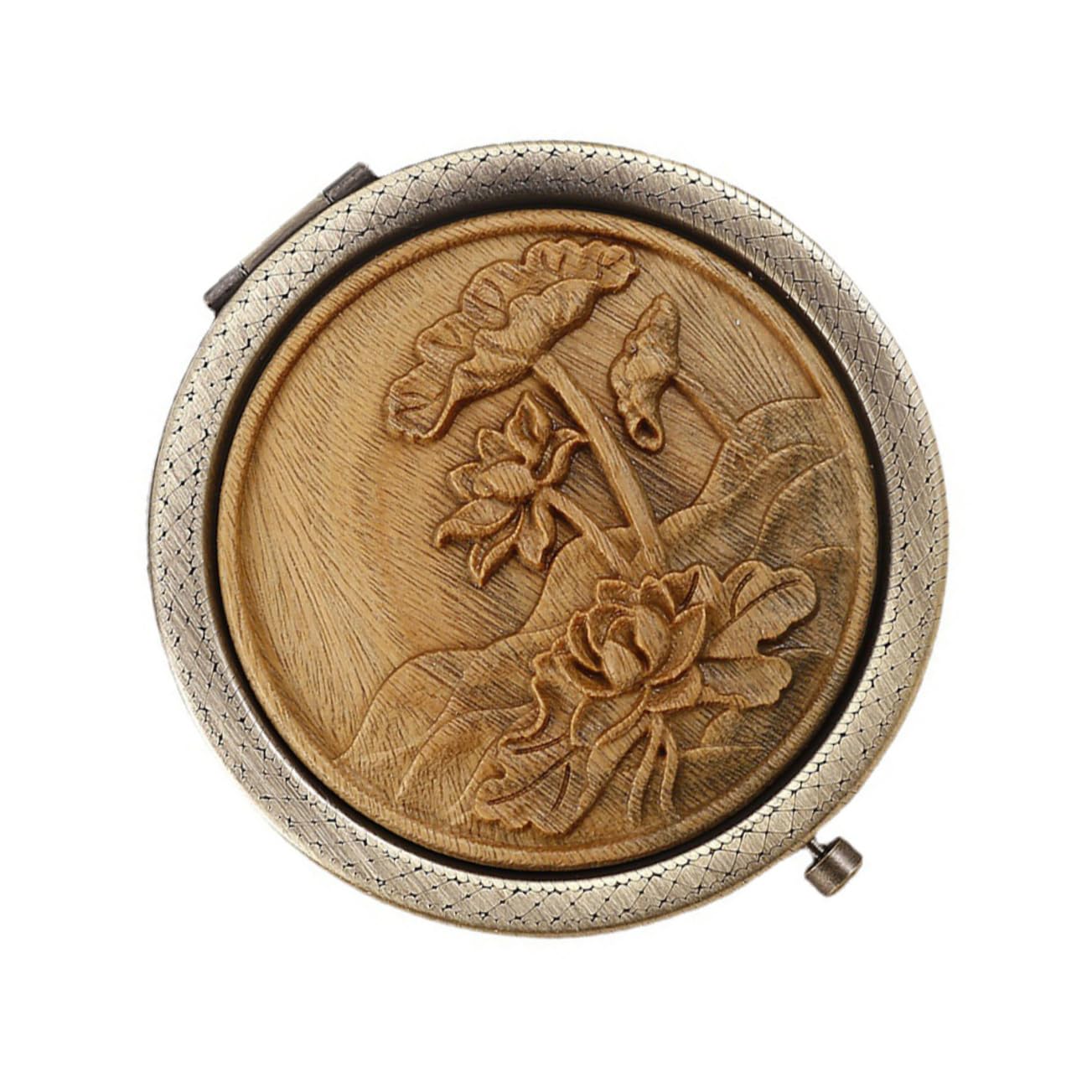 Miroir de maquillage compact pour voyage et retouches nomades
