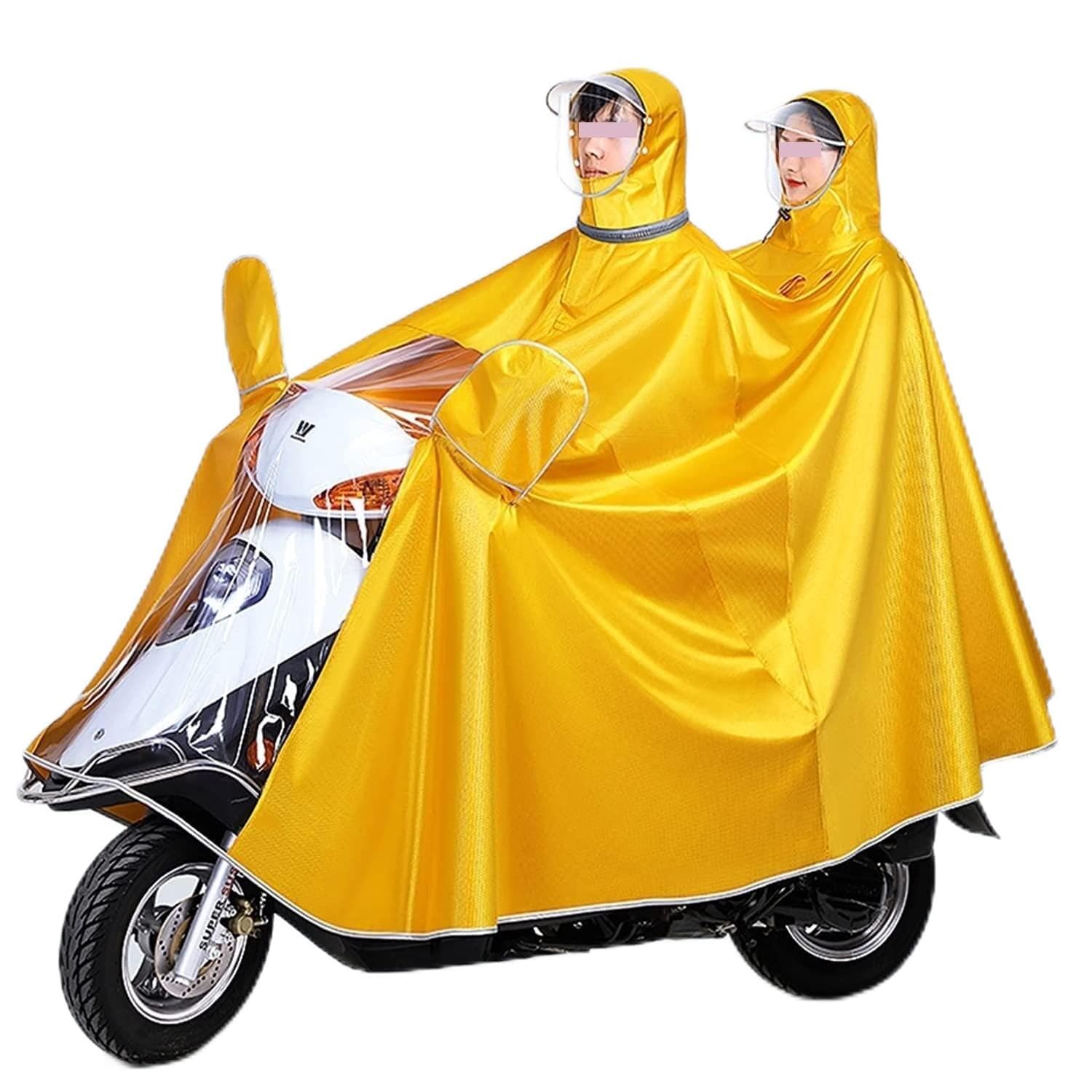 TBDdsd Cycling Raincoat, Rain Hooded Wheelchair Cover,Bicycle Double and Single Dual Use Cycling Raincoat(Unique Colour,M)