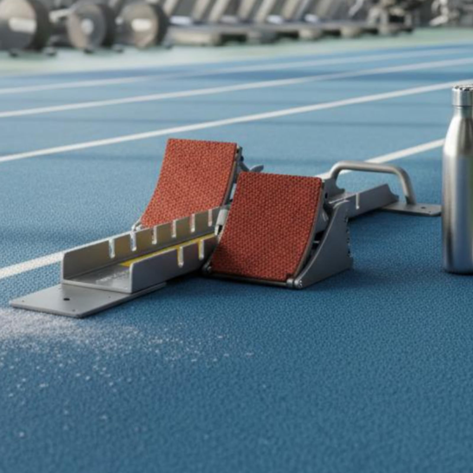 Blocco di Partenza Sportiva Portatile Blocco di Sprint Regolabile Leggero Attrezzatura Sportiva per Allenamento