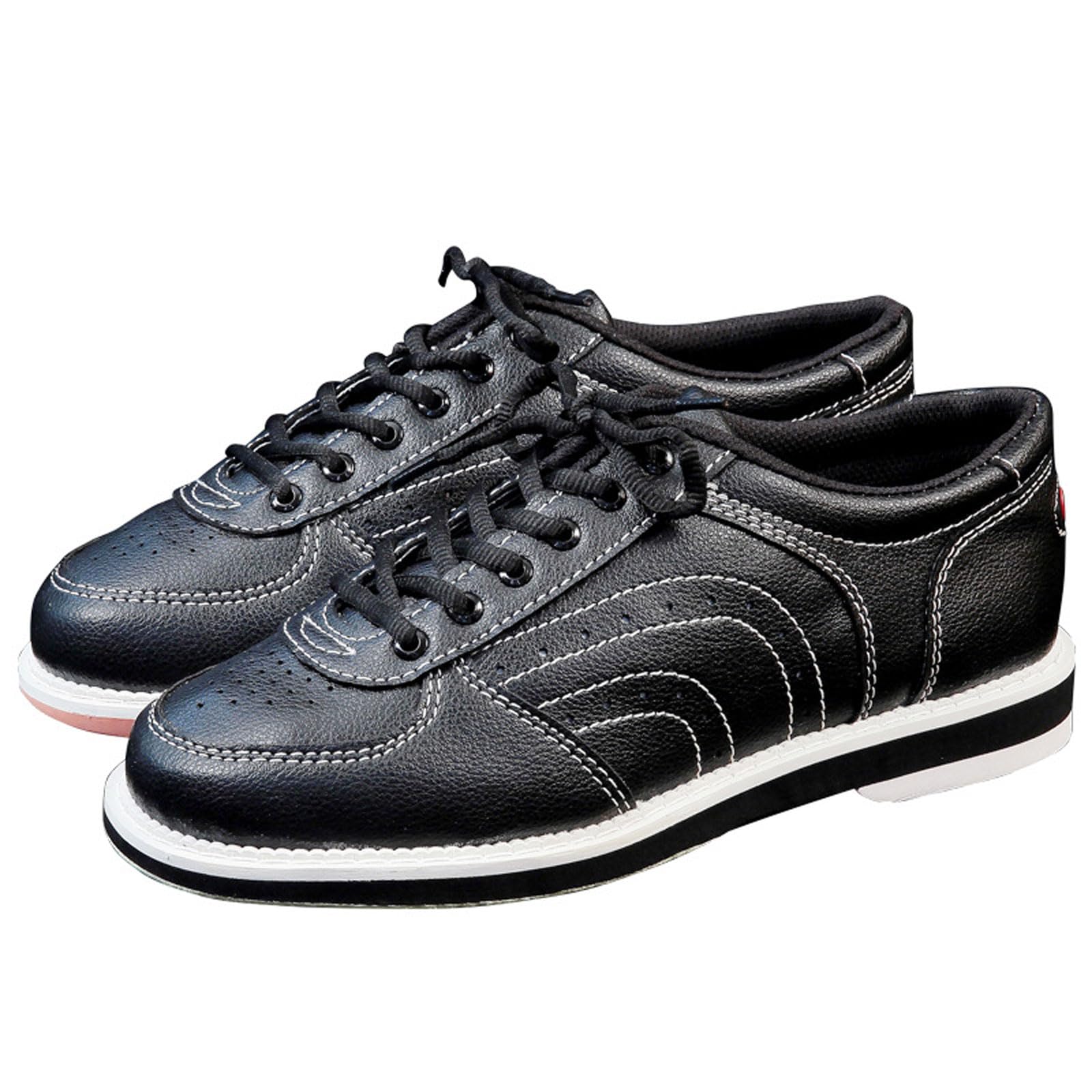Herren-professionelle Bowlingschuhe,Bowling-Schuhe Männer,Anti-Rutsch Leder Bowlingschuhe,Leicht Atmungsaktiv Sneakers,Freizeit-Bowling-Trainingsschuhe,für Amateure und Gelegenheitsbegeisterte