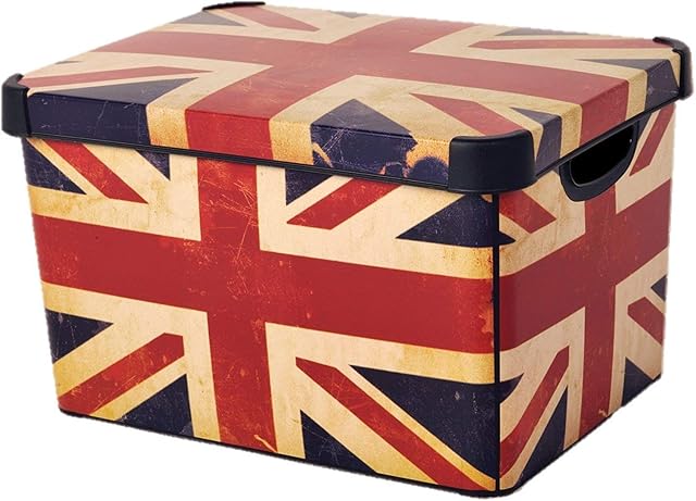 Curver Stockholm Union Jack Deco Storage Multi Colour, 22 Litre