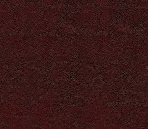 Miniatura 1 de Tela de vinilo de piel sintética Victoria desgastada, tela de tapicería de vino  54 pulgadas de anchovendido por The Yard