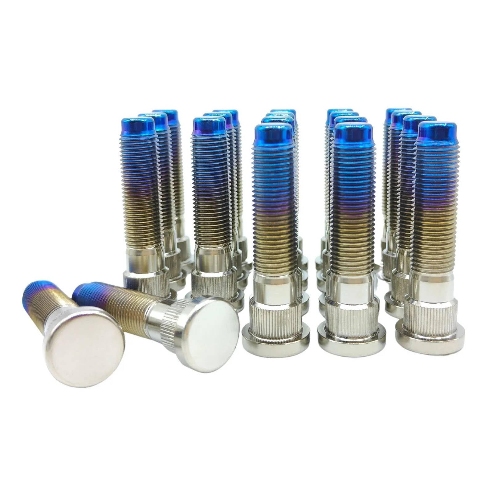RISON-Titanium Bulloni Ruota in Titanio M12x1.25x28mm, Bulloni Ruota con Collare Conico Torx, Viti Fissaggio Ruota Viti Cerchioni di Ricambio, Accessori Auto Compatibili con VW, Audi, Mercedes