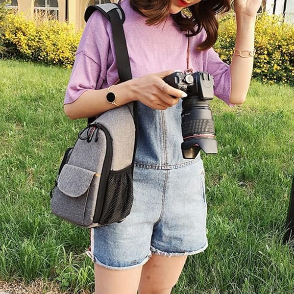 JHDFH Multifunctionele Camera Rugzak Video Digitale SLR Tas Waterdichte Outdoor Camera Fotografie Tas (Color : Grey, Size : 310 x 210 x 140 mm)