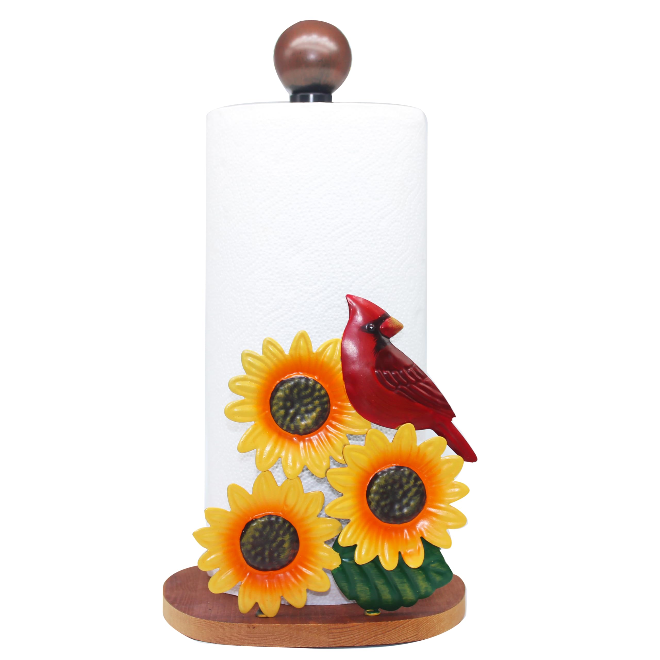 Sunflower Decor Sunflower Paper Towel Holder Cardinal Decor Yellow Kitchen Decor Sunflower Kitchen Decor Cute Paper Towel Holder Yellow Kitchen Accessories Vintage Kitchen