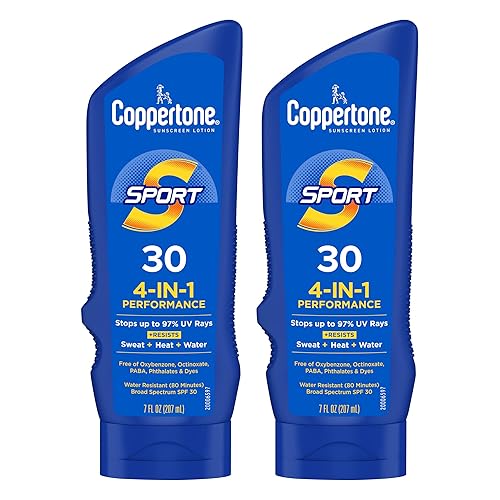 Coppertone Sport Crema solar 30 SPF, 7 oz Pack de 2
