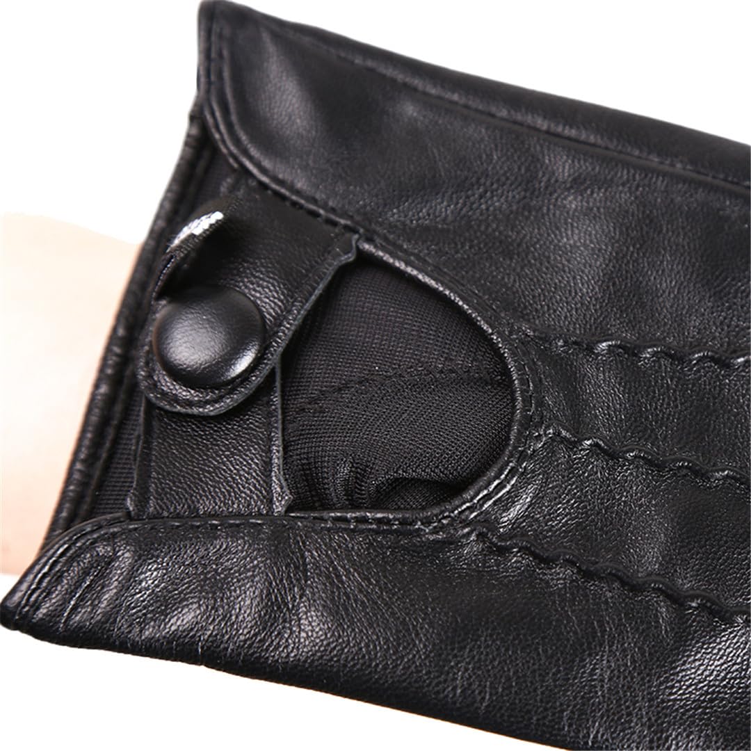 Guanti Da Moto Moda Guanti Neri Guanti Da Donna In Pelle Di Pecora