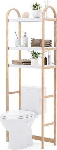 Miniatura 10 de Umbra Bellwood - Sistema de estante sobre el inodoro, blanconatural