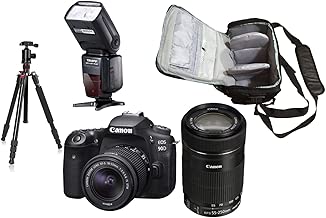 90D Camera Double Kit 18-55mm 55-250mm lens KamKorda Pro Camera Bag Speedlite Flash Advanced Camera Tripod 90D Camera Double Kit 18-55mm 55-250mm lens KamKorda Pro Camera Bag Speedlite Flash Advanced Camera Tripod