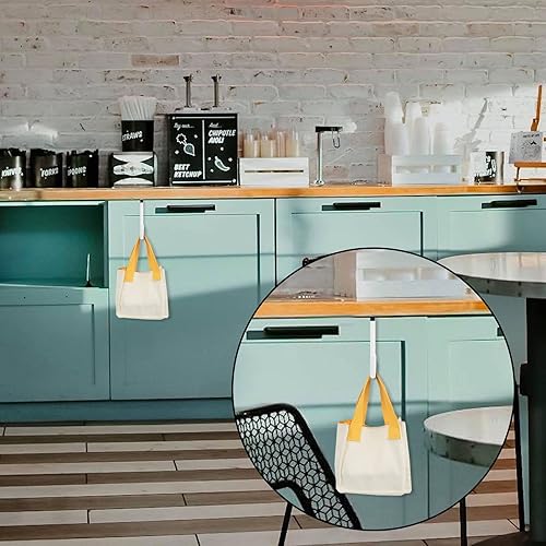 Miniatura 5 de 1 gancho para asiento de orinal, ganchos de puerta en forma de Z, sin taladro, multifuncionales, para colgar asiento de entrenamiento de inodoro,