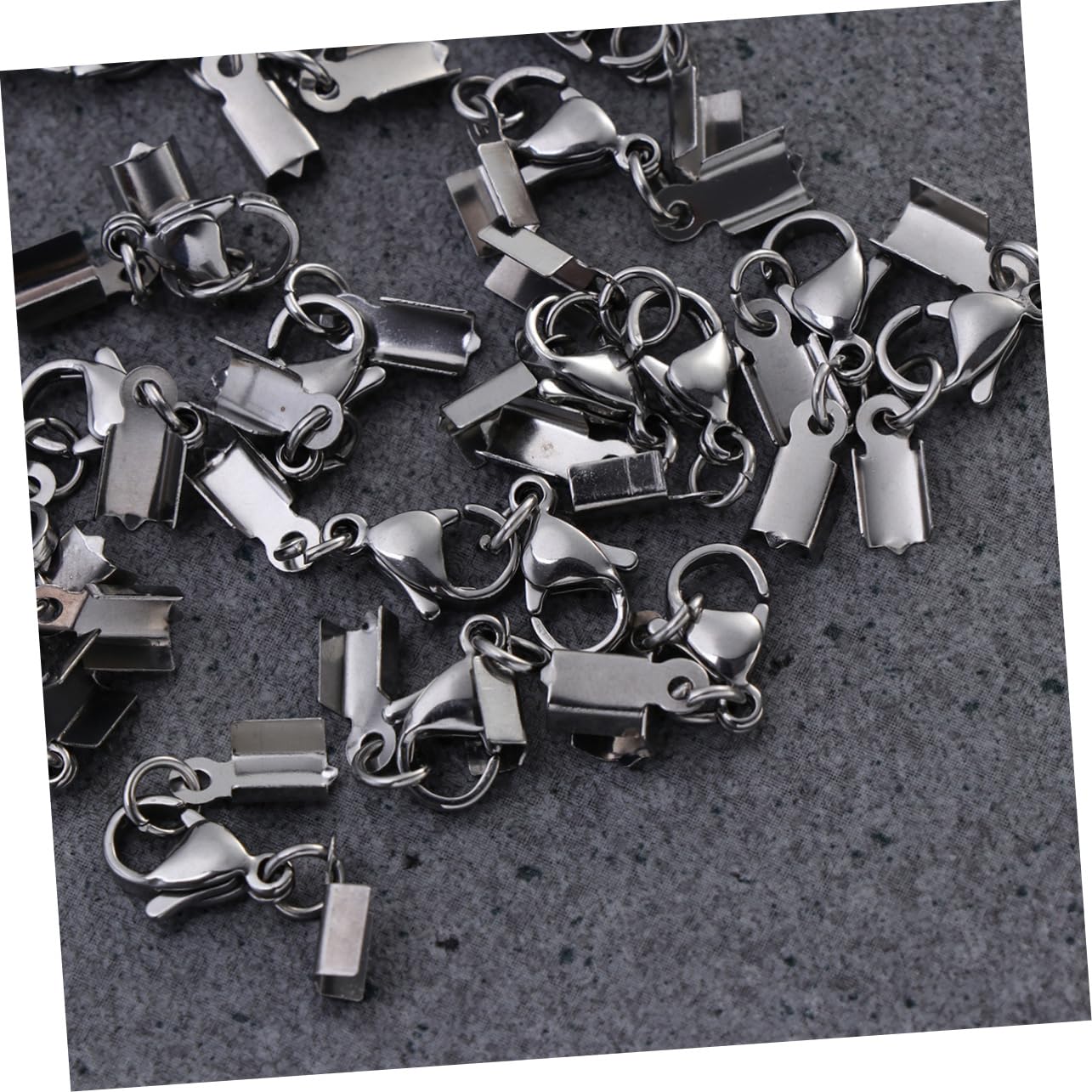 Lurrose Accessori Per Collane 96 Pz Con Fermagli Per Collana Accessorio Silver