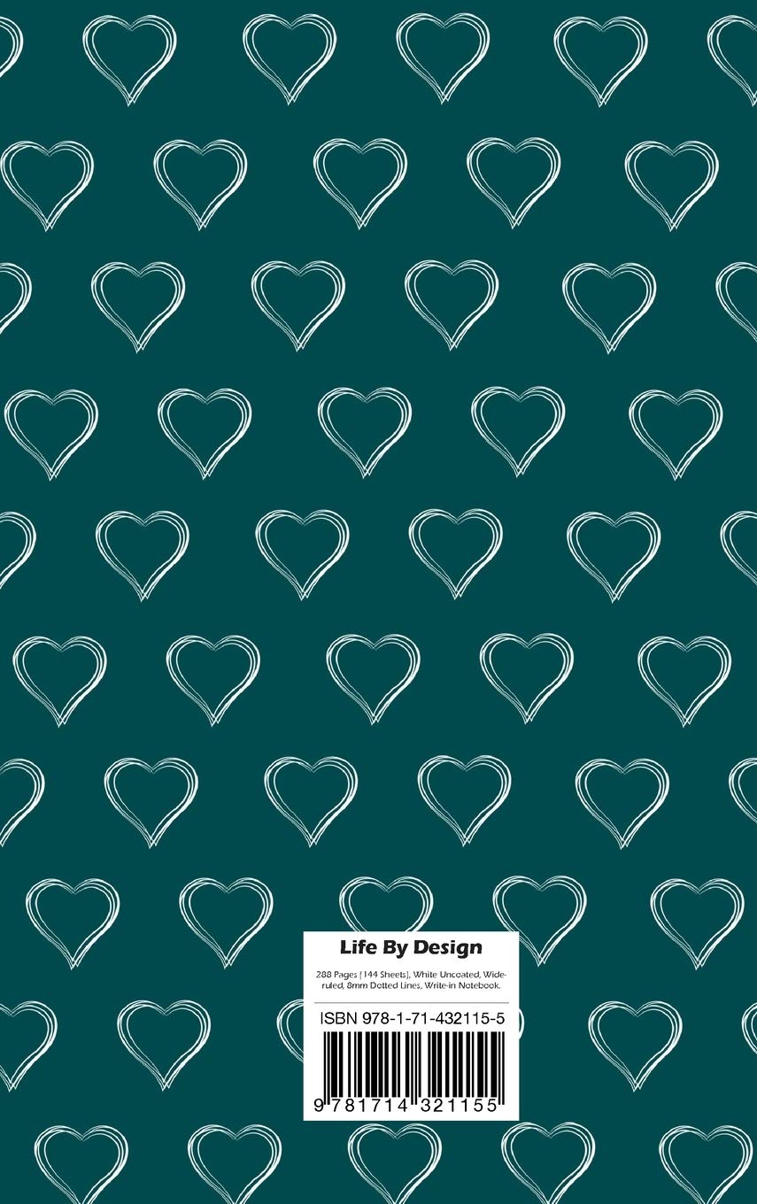 Best Mom Lifestyle Write-in Notebook, Dotted Lines, 288 Pages, Wide Ruled, Size 6 x 9 Inch (A5) Hardcover (Olive Green)