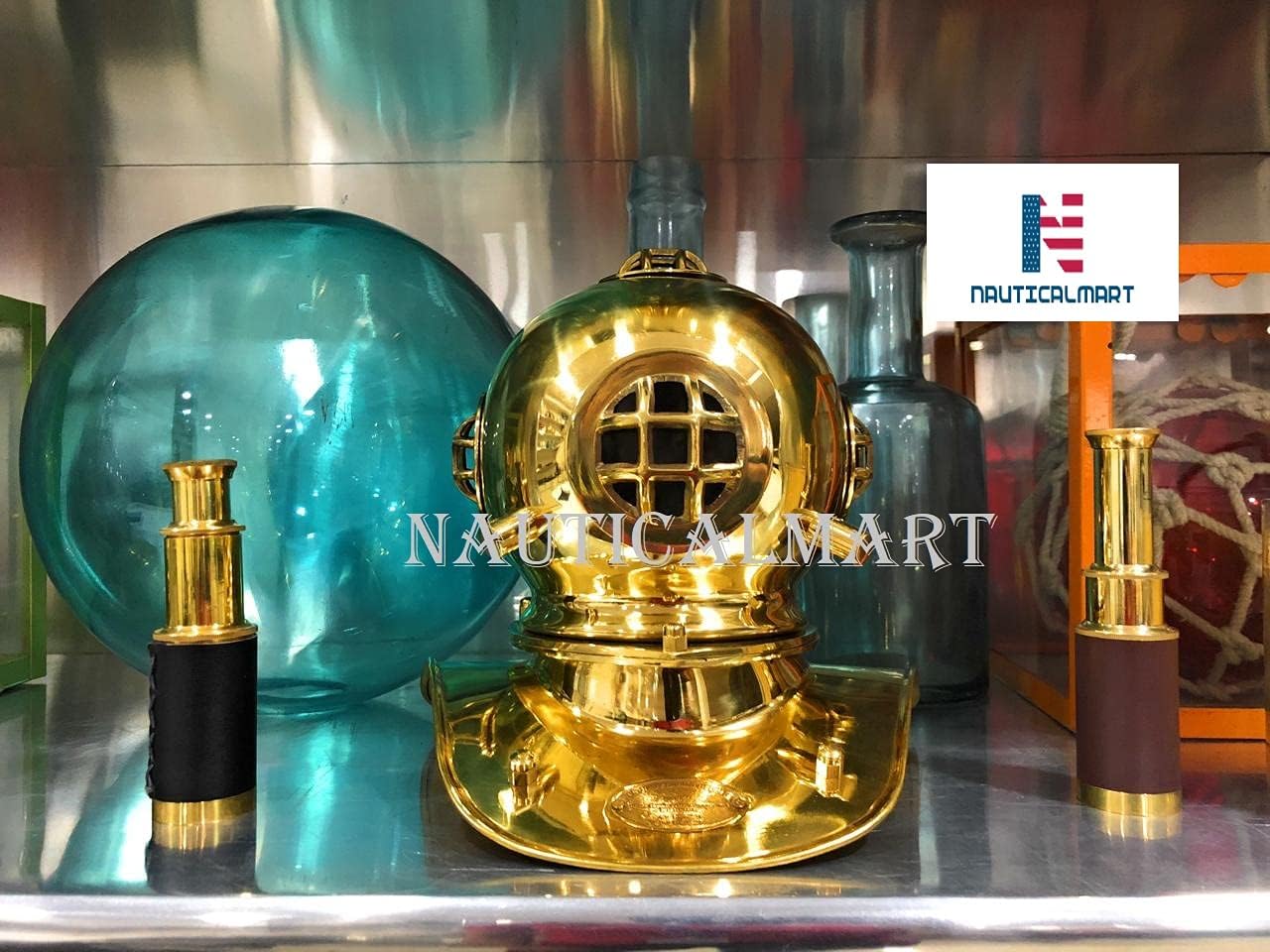 Brass Divers Diving Helmet Miniature US Navy Vintage Handmade Decorative