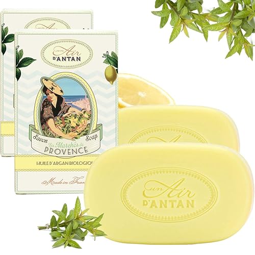 Miniatura 5 de Idea de Navidad  Set de regalo de jabón en barra para mujer  5 piezas (3.53 ozpieza) Juego de jabones de lujo Un Air d'Antan Barra de gel corporal