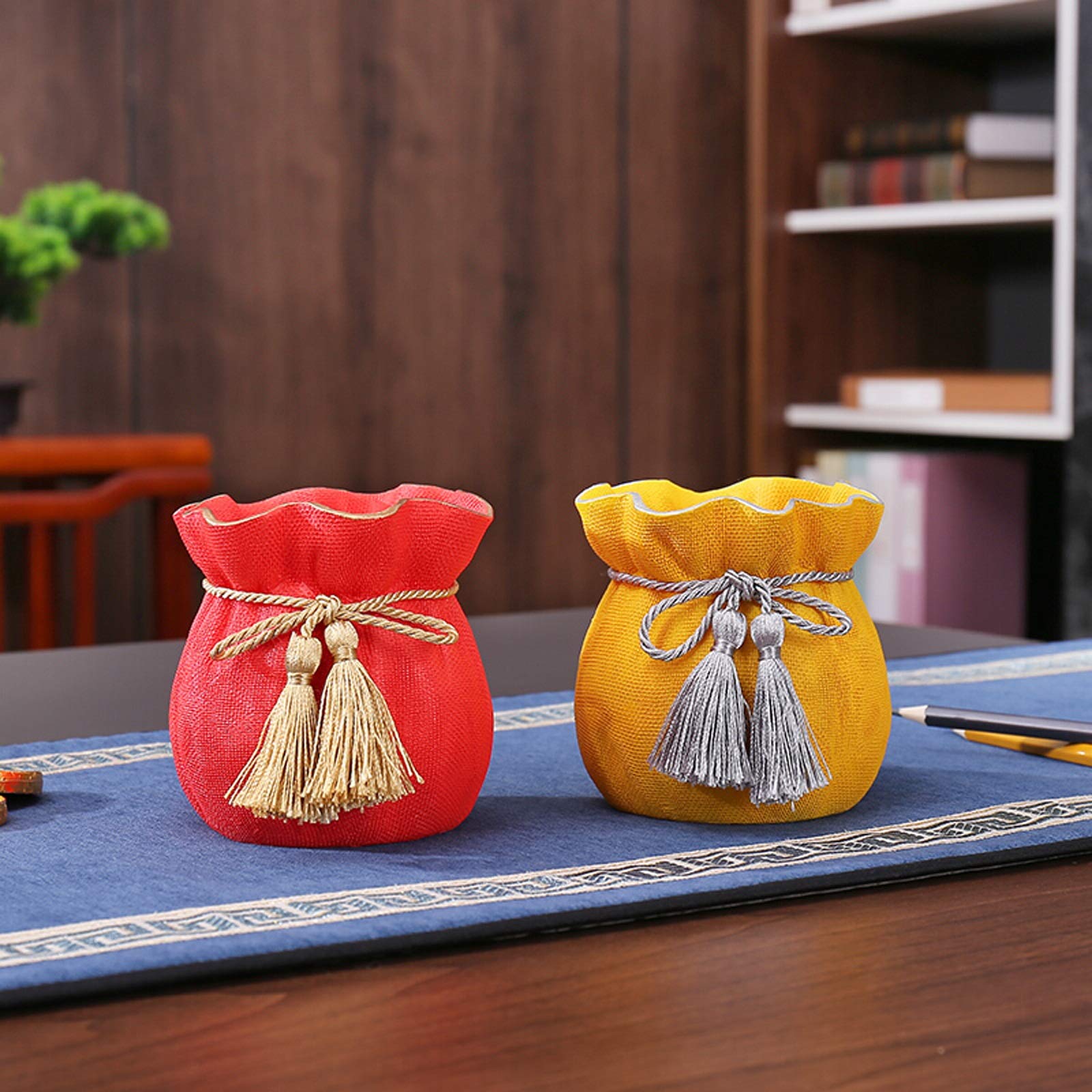Stifteköcher Stiftbecher Bürostifthalter Einfache Desktopaufbewahrung Chinesischer Stil Bleistifthalter Kreative Möbel, Für Büroschule Stift Bleistift Organizer Stifteköcher Schreibtisch (Color : A)