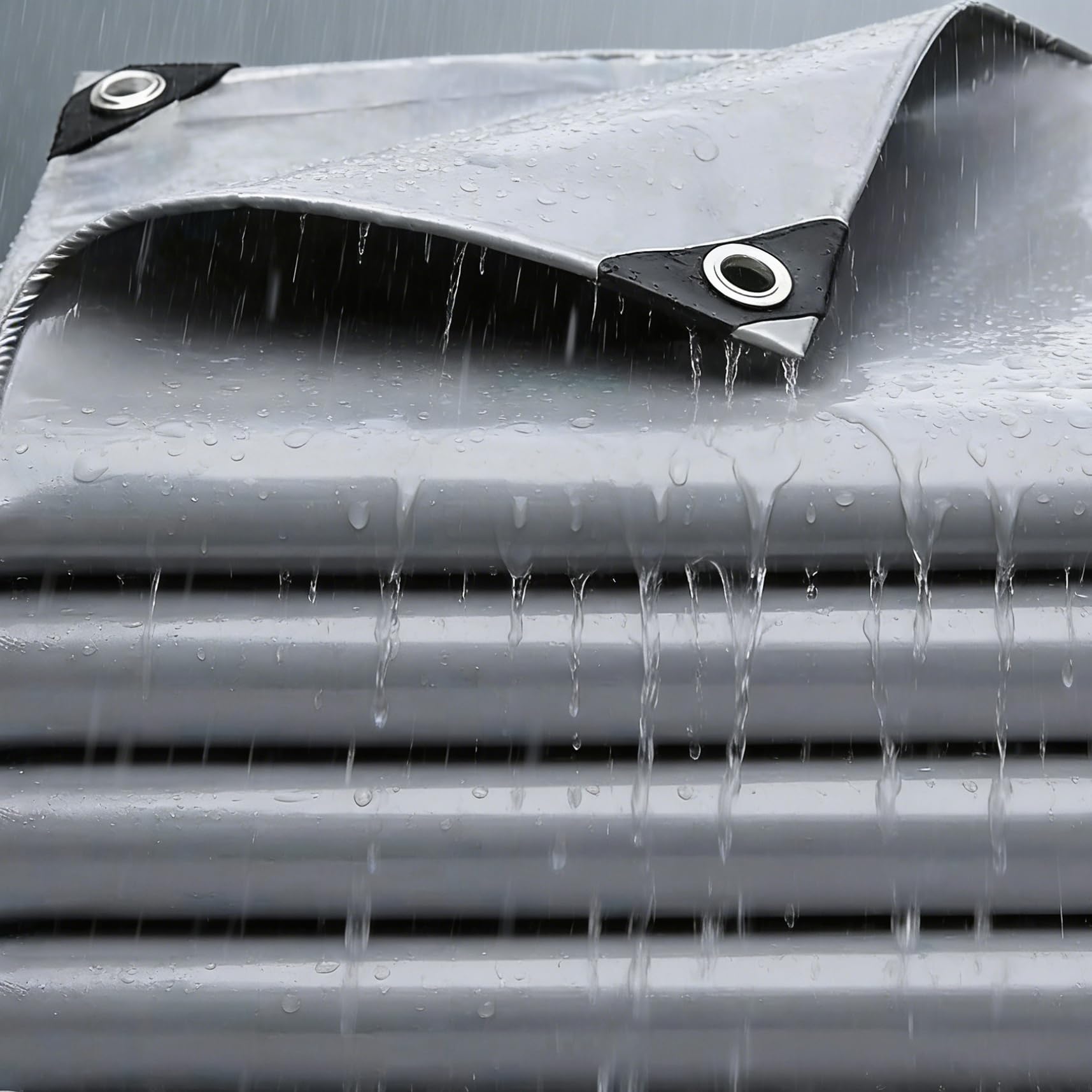 Gewebeplane Abdeckplane Schutzplane 3 x 3 m weiß PE reißfest wasserdicht
