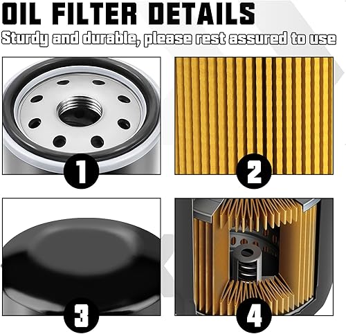 Miniatura 5 de 49065-2071 49065-2078 Filtro de aceite para Kawasaki Mule 600 610 SX KAF400 2500 2520 3000 620 3010 trans4x4 617 KAF620 Mule 2510 3000 10 30 20 4000