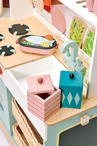 Miniatura 4 de Tender Leaf Toys - Gama de cocina Mini Chef: el juego de cocina de madera desarrolla habilidades sociales, creativas e imaginativas, género neutro -