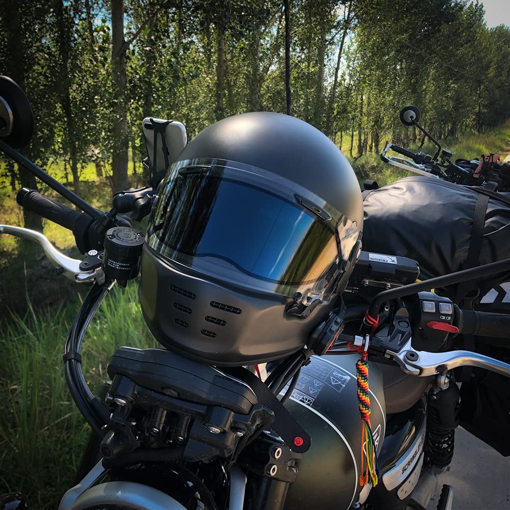 Película fotocromática antivaho para visera de casco, película de transición de tinte automático para visera de casco de motocicleta, 272 x 91 mm | De transparente a tintado para montar en todas las estaciones, en días soleados, fríos o nublados (oscuro)