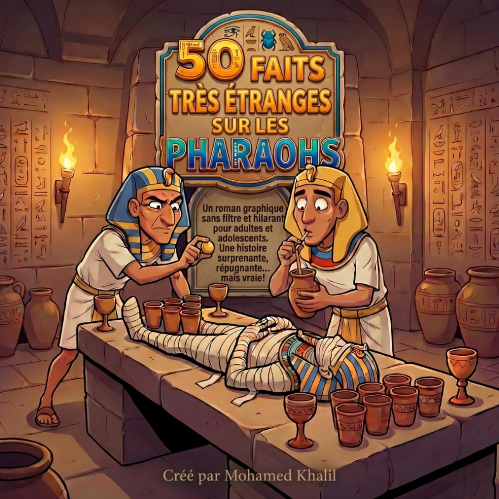 50 Faits Très Étranges sur les Pharaons: Un roman graphique sans filtre et hilarant pour adultes et ados. Une histoire absurde, répugnante... mais vraie !