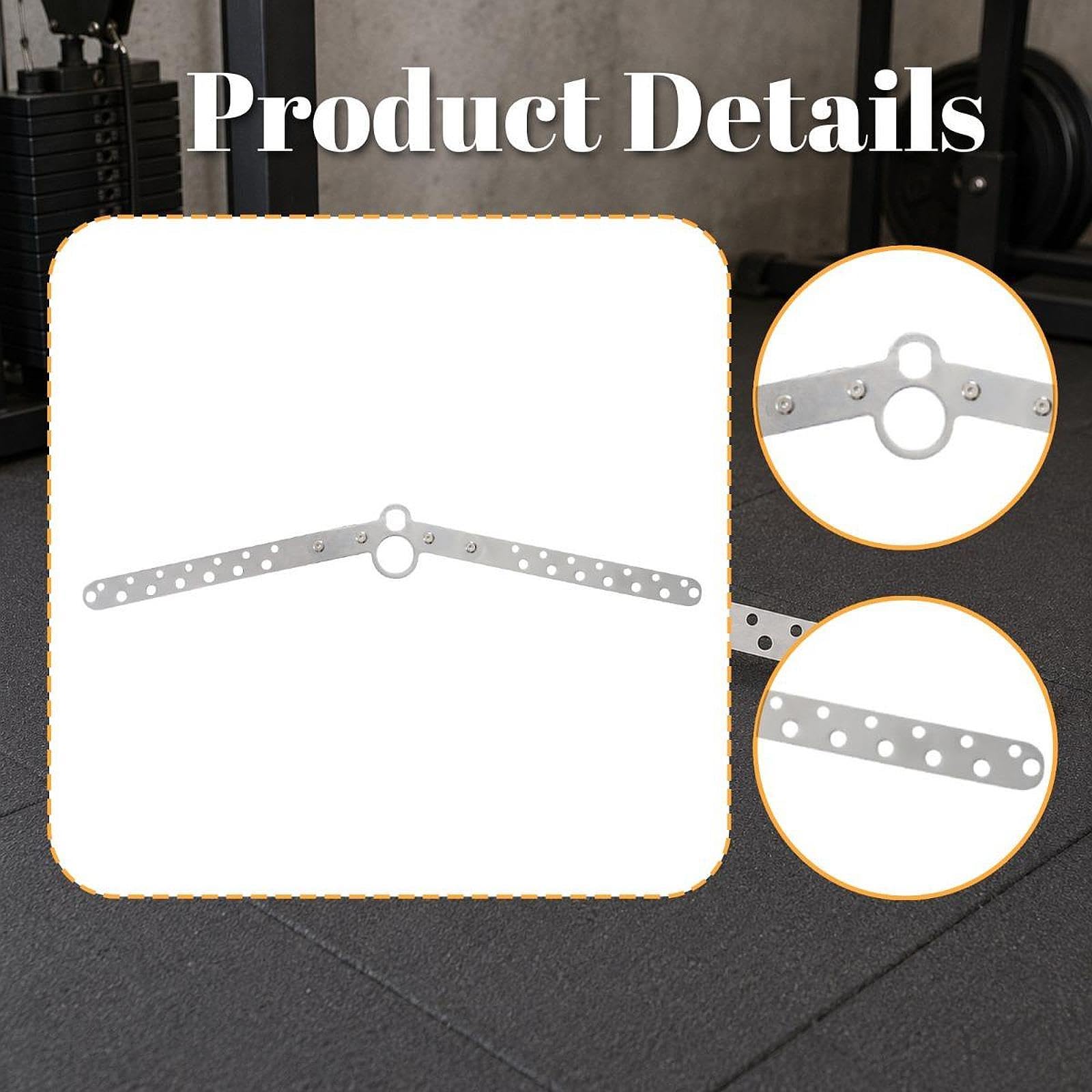 Oshhni Barra de Polea LAT Multifunción para Máquina de Poleas, Ideal para Entrenamiento de Musculación en Interiores.