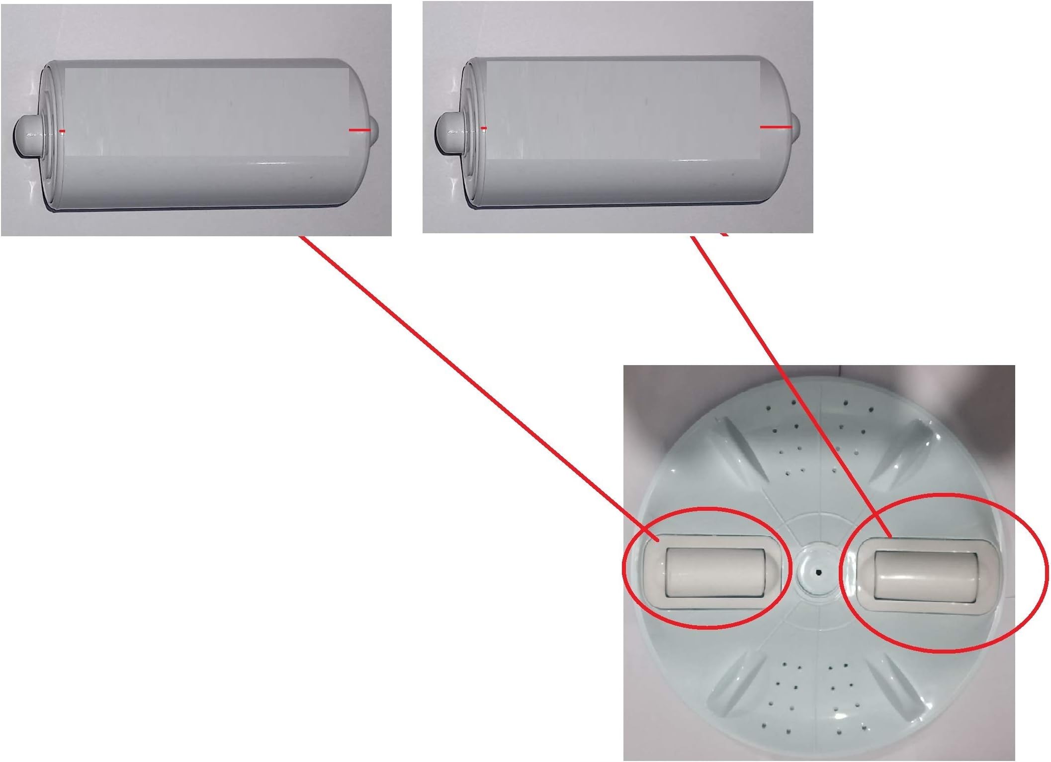 Roller for Samsung Pulsator Top Load Washing Machine (2 pcs Set)