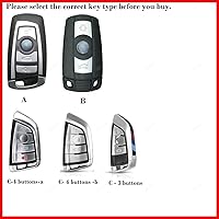 Vista 2 de Funda de silicona para llavero de carbono 3D para BMW 2 5 6 7 Series X1 X2 X3 X5 X6 M