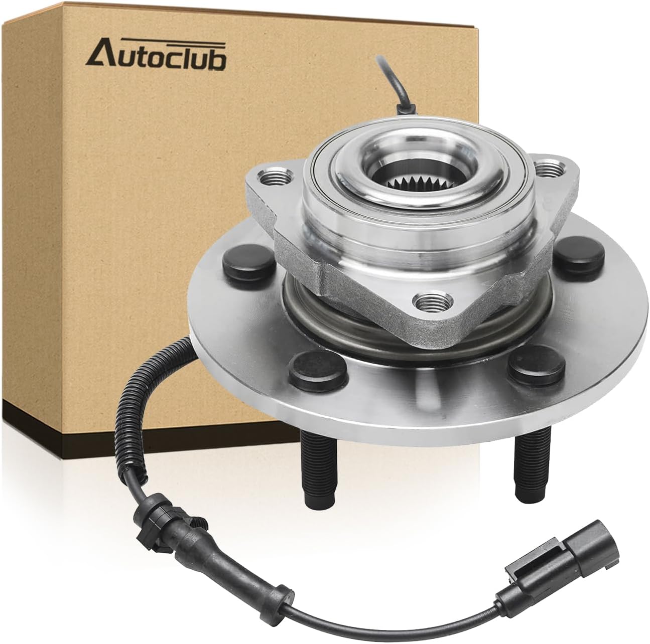 AUTOCLUB Front Wheel Bearing Hub Assembly for 2009 2010 Dodge Ram 1500, 2011 Ram 1500 Replacement, 515126