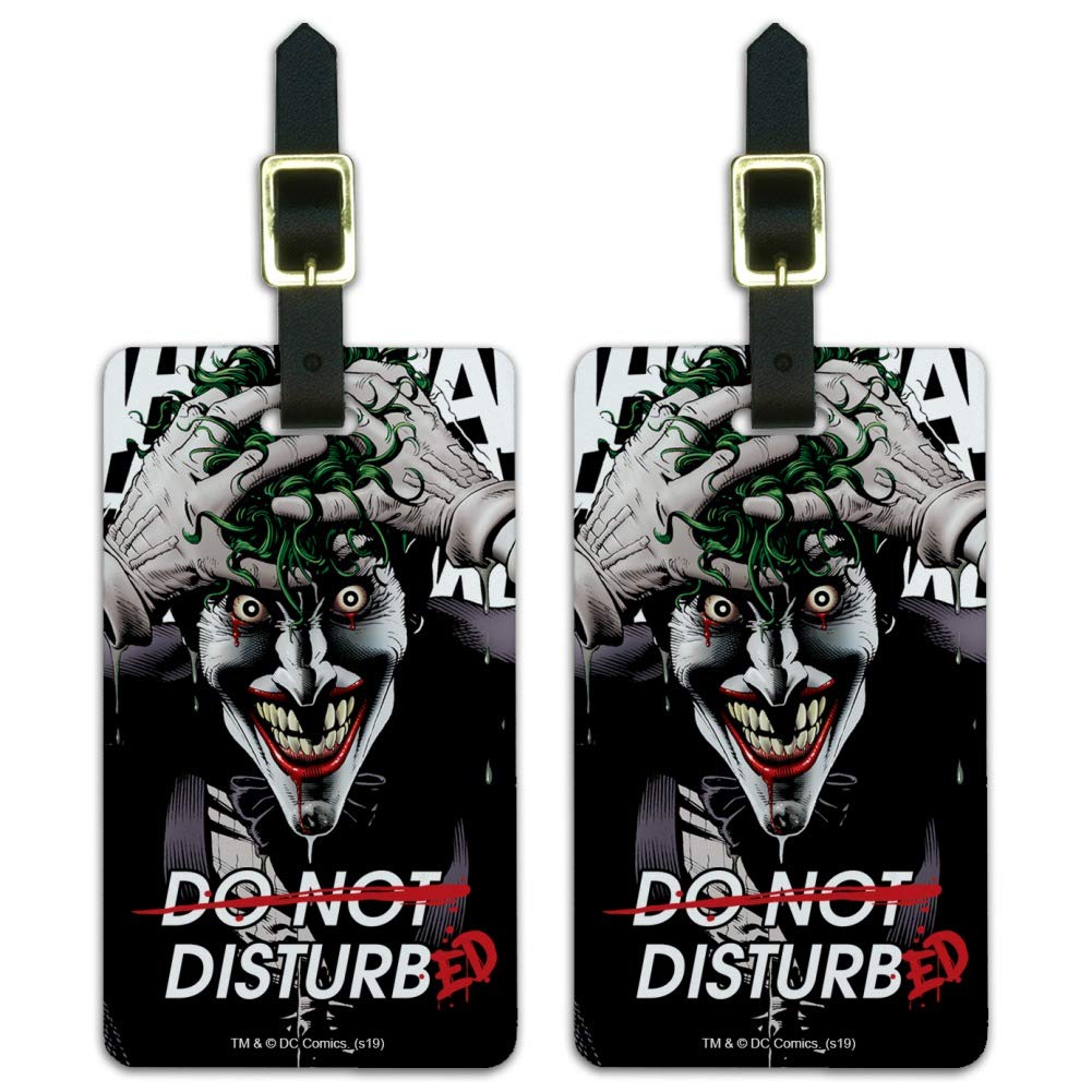 Amazon.com: Batman Disturbed Joker Luggage ID Tags Suitcase Carry