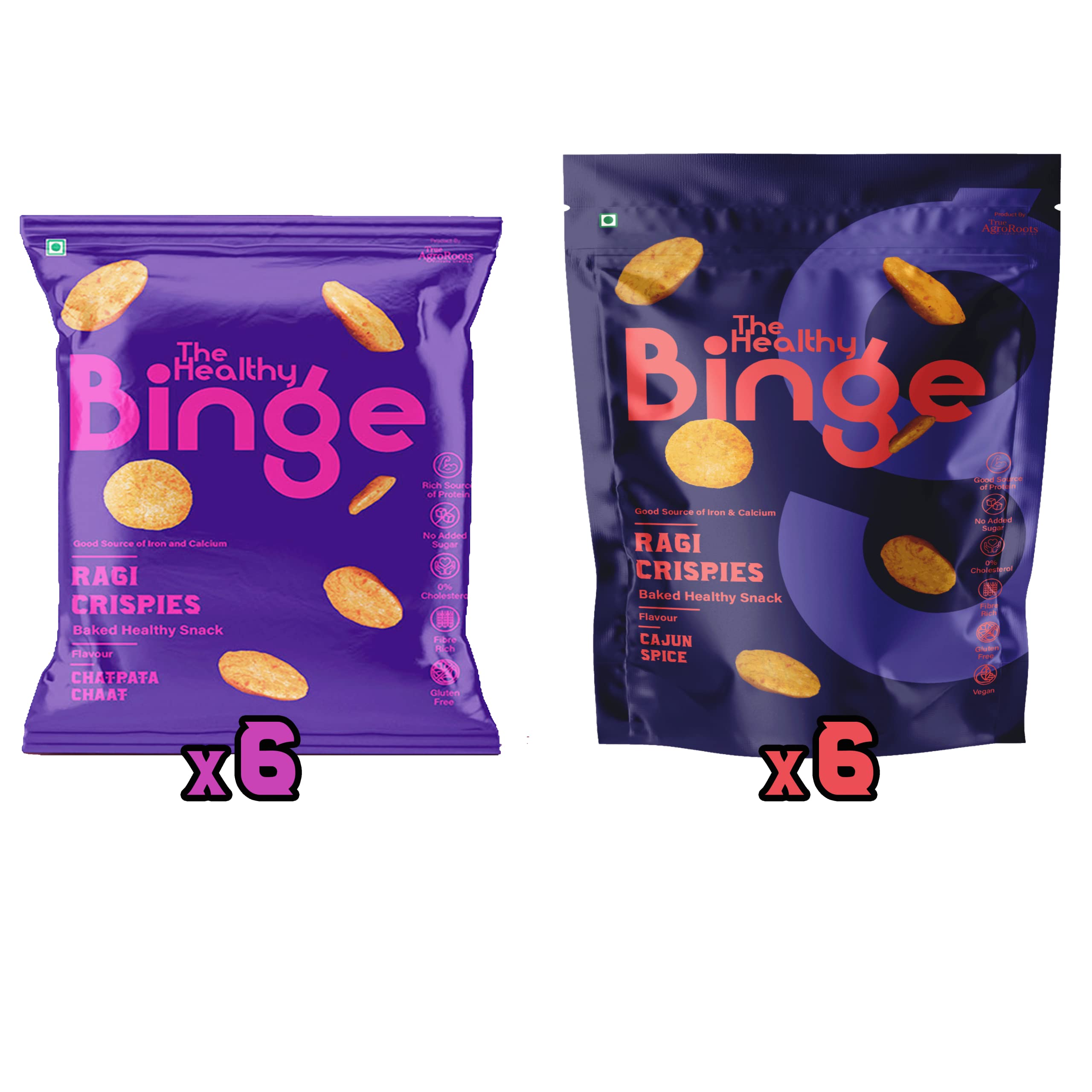 Ragi Chips Combo Pack| Baked not Fried | As seen on Shark Tank India| Healthy Snacks| 0% cholesterol High Protein & Fiber | No MSG| Chatpata Chaat & Cajun Spice Flavour| Pack of 12 (B0C1CFM7VT) Amazon Price History, Amazon Price Tracker