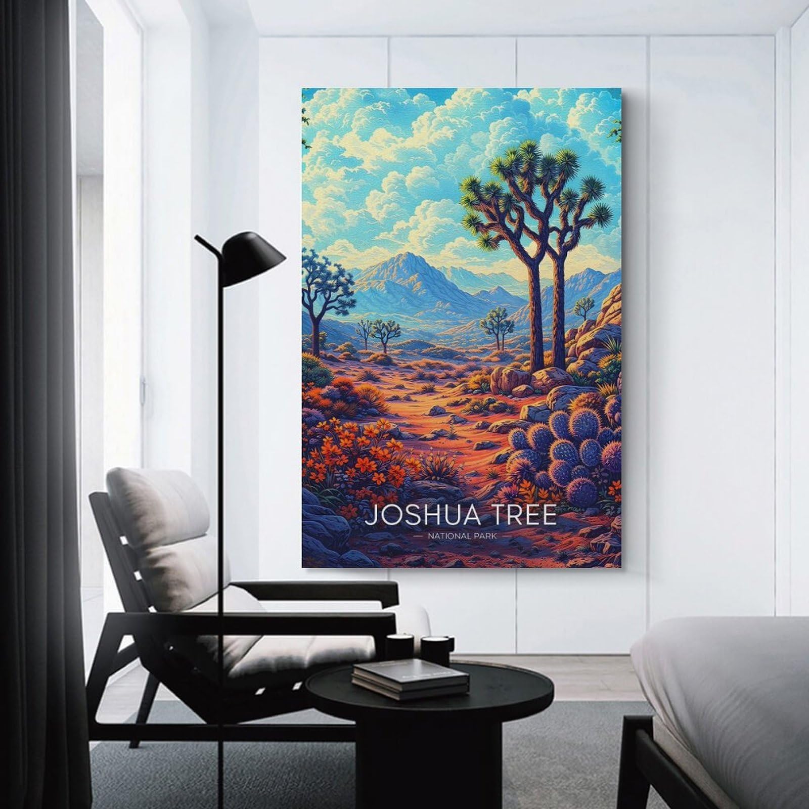 Junmoney Joshua Tree National Park Landscape Room Decor Wall Art 20x30inch(50x75cm), for Art Walls, Layered Displays Or Homes, Wall Decor Suited to Curated Displays