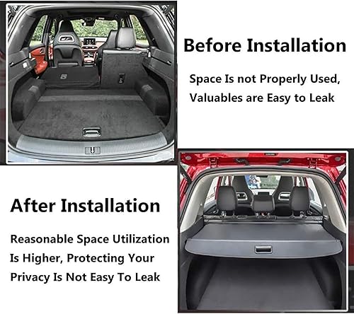 Miniatura 5 de Car Retractable Rear Cargo Cover for Toyota RAV4 2019-2023,Luggage Shield Cover Partition Privacy Safety Tonneau Cover