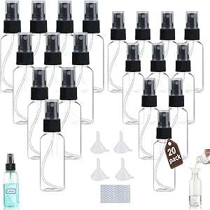 12x Nasenspray Flaschen Leer - 10/20/30ml Braunglas Mit Etiketten