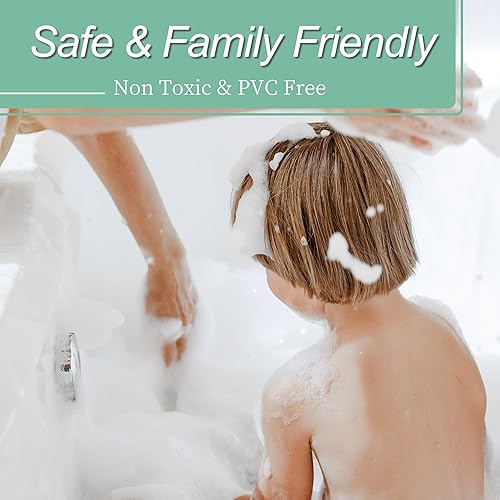 Miniatura 7 de Mrs Awesome Cortina de ducha transparente naranja con 3 imanes, 72 x 72 pulgadas, 4G PEVA, cortina de ducha de plástico ligero e impermeable para