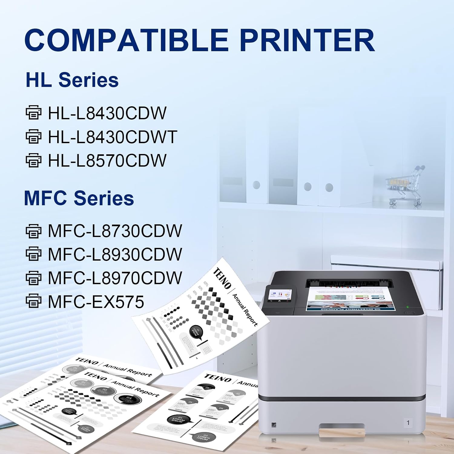 TEINO Compatible TN635XL Black Toner Cartridge Replacement for Brother TN635XL TN635 TN635XLBK TN 635XL for MFC-L8930CDW HL-L8430CDW HL-L8430CDWT HL-L8570CDW MFC-L8730CDW MFC-L8970CDW Printer (2 Pack)