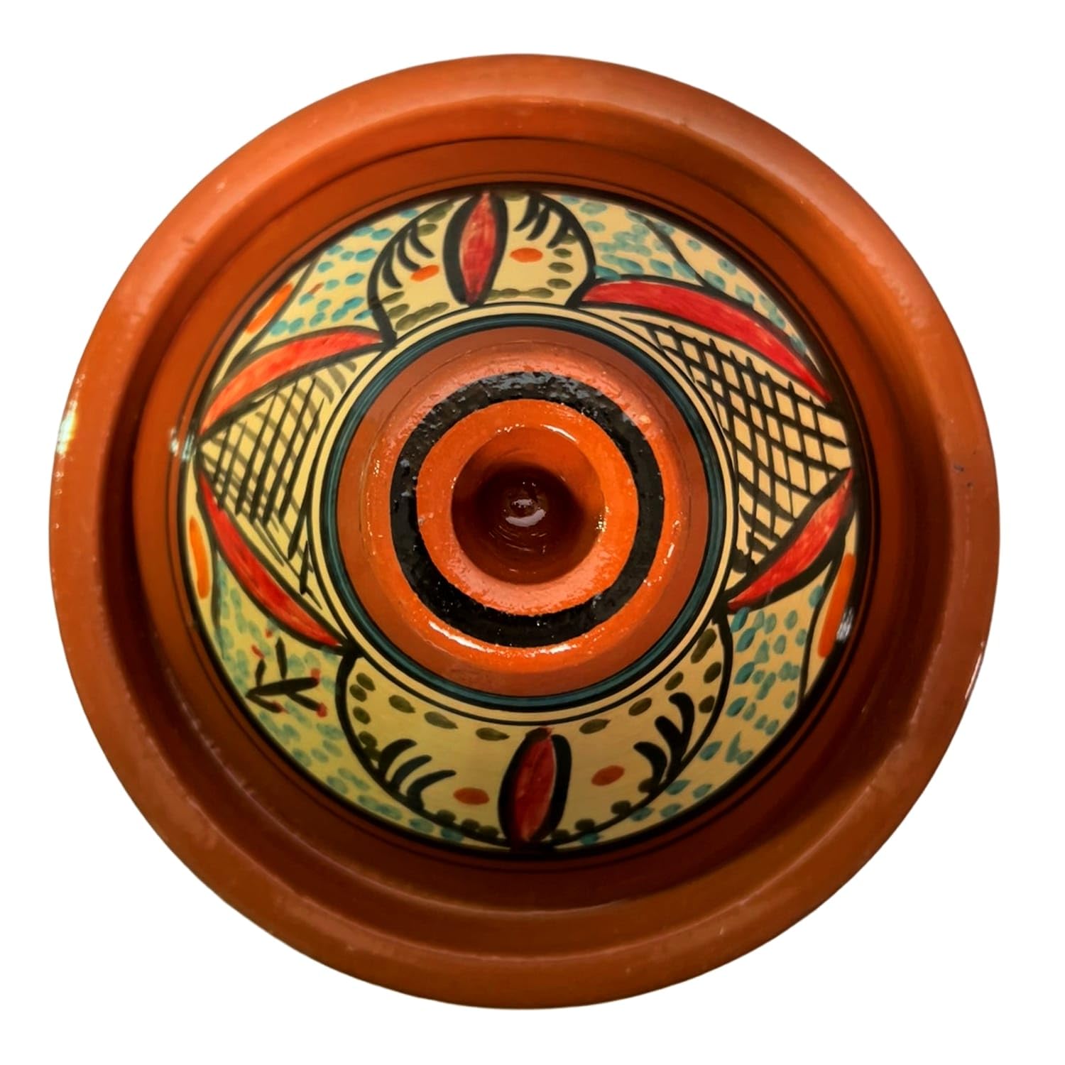 Tajine XL 35 cm in Terracotta Dipinta a Mano – Pentola Tradizionale Marocchina/Tunisina + Ebook Gratuito 2611251348