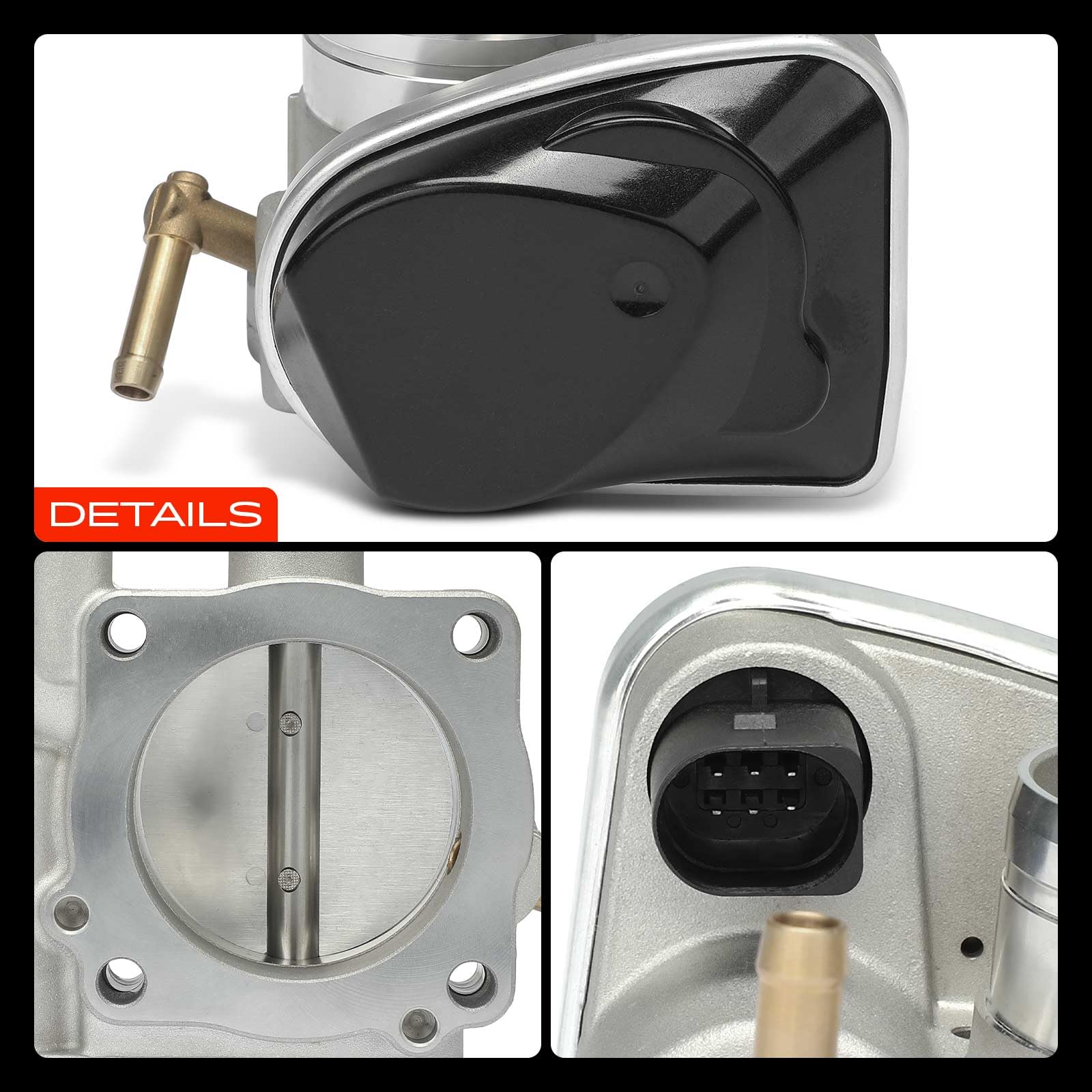 Frankberg Drosselklappenstutzen Drosselklappe Benzin Kompatibel mit New Beetle 1C1 9C1 2.0L 1998-2010 New Beetle Cabriolet 1Y7 2.0L 2002-2010 Replace# 06A133062S