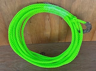 39ft Poly Nylon Green Rodeo Western Rope, SOGA Charra Nylon