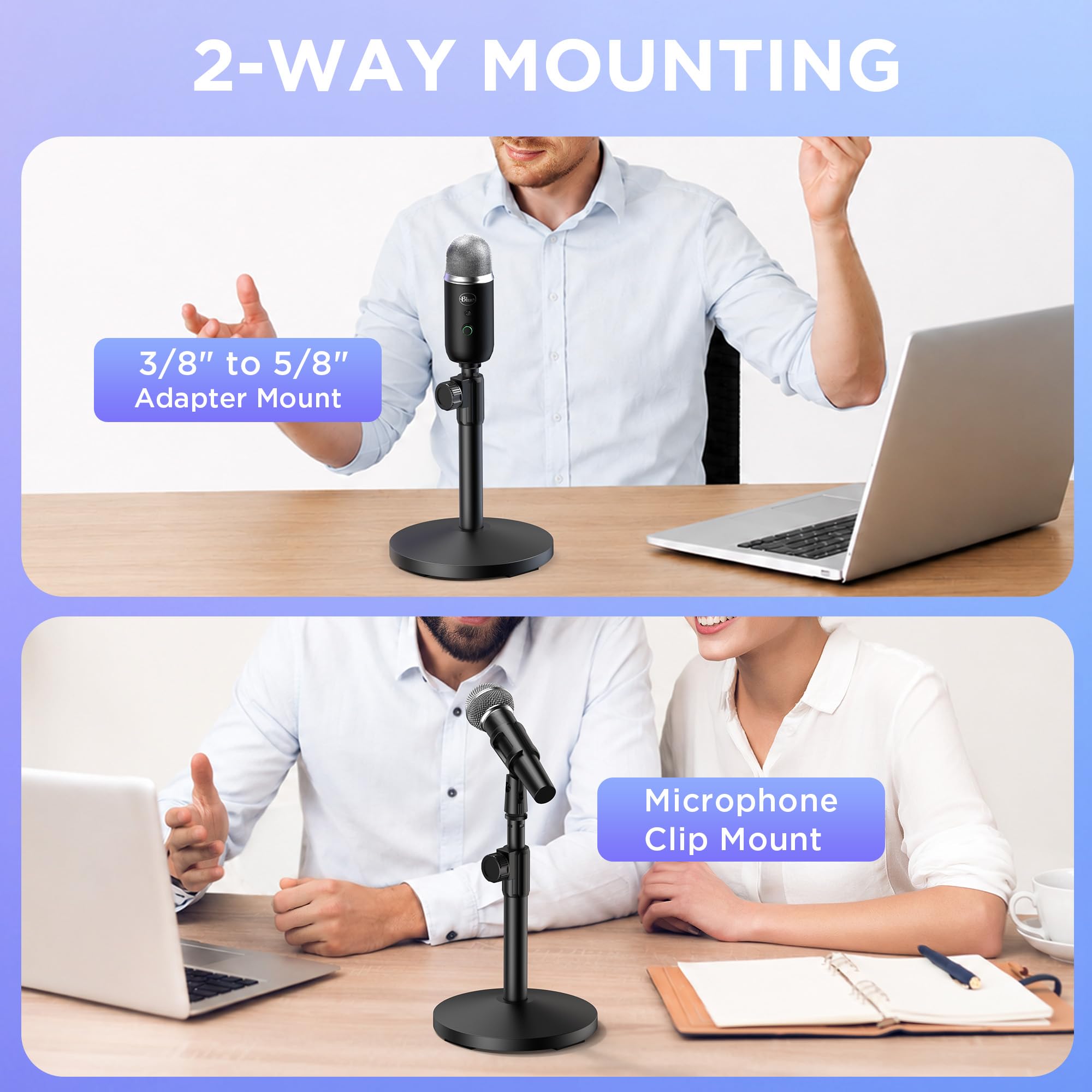 InnoGear Desktop Microphone Stand Holder Mic Stand Desk Mount for Fifine — Amazon image 6