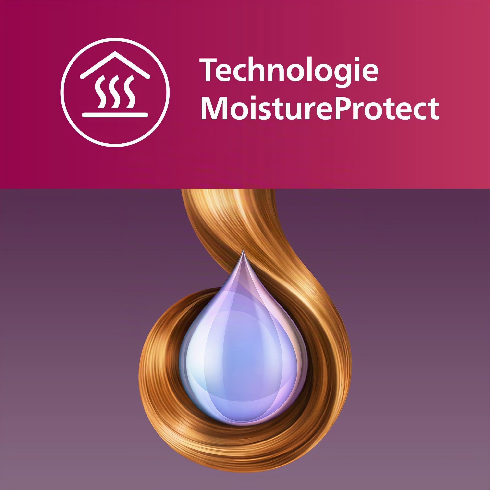 Philips série 8000 - boucleur automatique avec technologie MoistureProtect, 27 options de style différentes, blanc, modèle BHB878/00